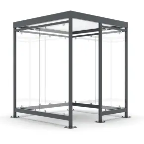 Vaderskydd med ingang vanster framsida