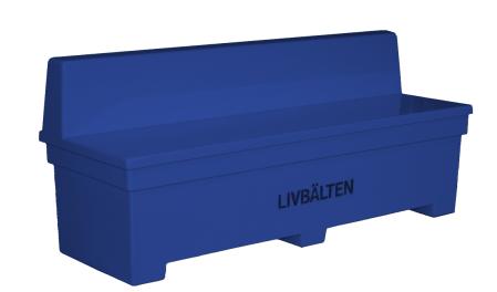 Glasfiberlada med rygg