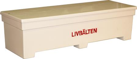 Glasfiberlada med gangjarn i bakkant