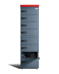 Laddskap for cykelbatteri