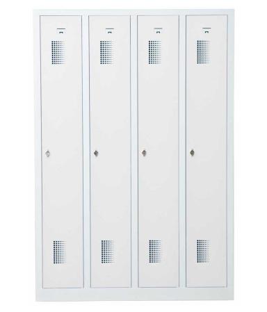 Helsvetsat kladskap med sockel och 4 dorrar