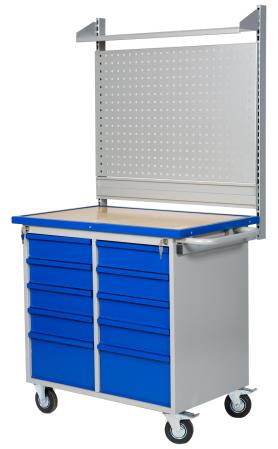 Verktygsvagn med 10 lador