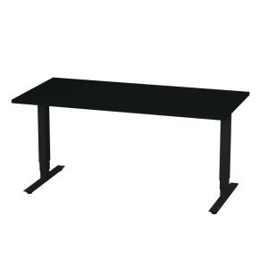 Hoj- och sankbart skrivbord med T-stativ