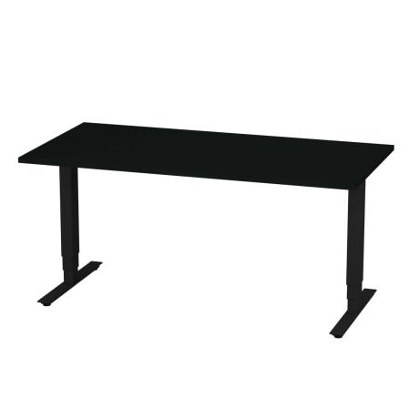 Hoj- och sankbart skrivbord med T-stativ