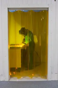 Transparant industridraperi