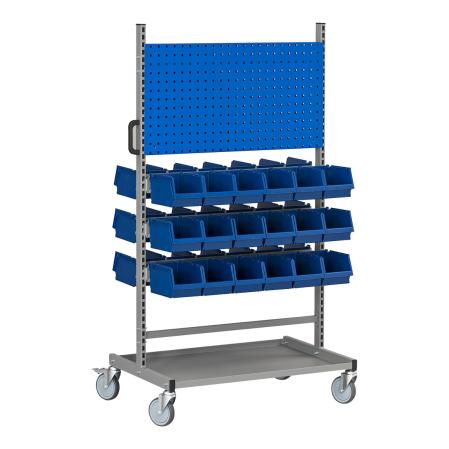 Montorvagn med plastbackar