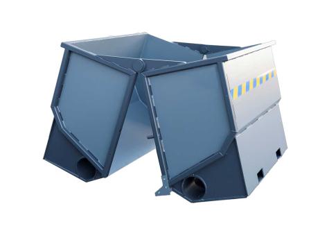 Bottentommande container