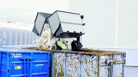 Bottentommande container