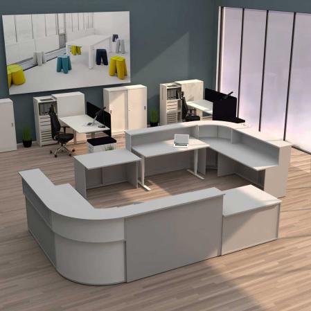 Receptionsdisk inklusive skrivbord