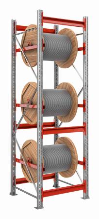 Kabeltrumsupphangning for pallstall