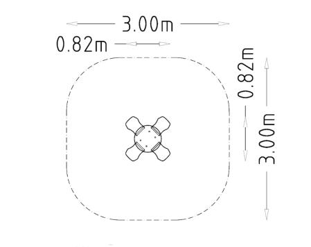Fjadergunga for lekplats