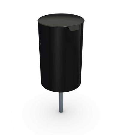 Papperskorg med bottenfaste
