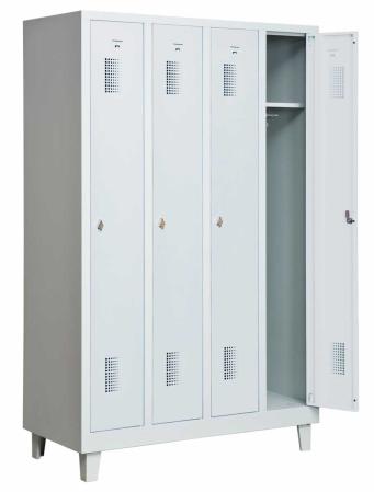 Helsvetsat kladskap med ben och 4 dorrar