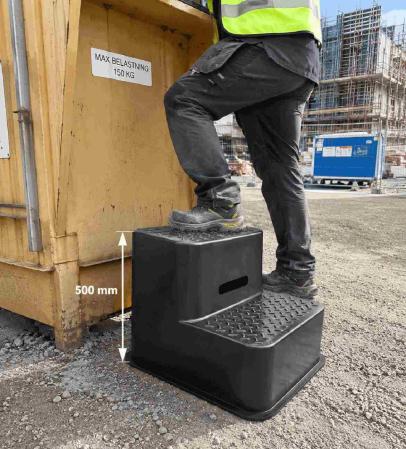 Stegpall i plast