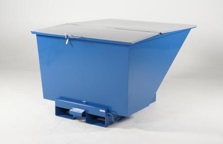 Tippcontainer med lock