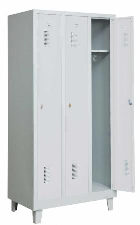 Helsvetsat kladskap med ben och 3 dorrar