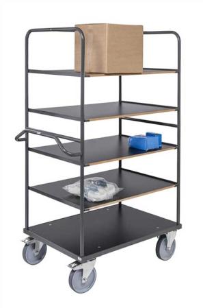 Hyllvagn med 5 plan