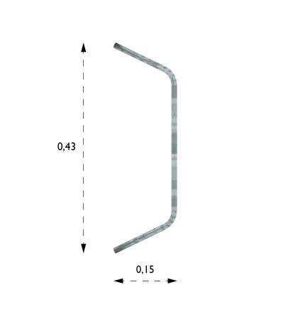 Cykelstall for vaggmontering