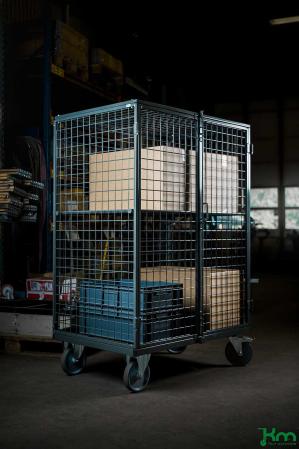 Sakerhetscontainer med lasregel