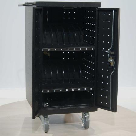 Laddskap med hjul for laptops