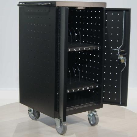 Laddskap med hjul for laptops