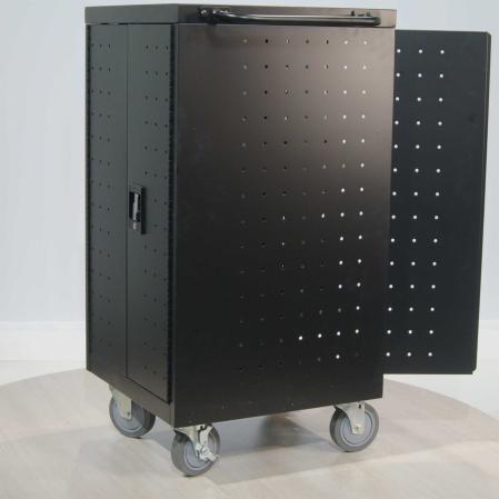 Laddskap med hjul for laptops