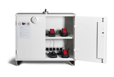 Batteriskap brandisolerat