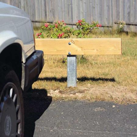 Parkeringsracke for nedgjutning