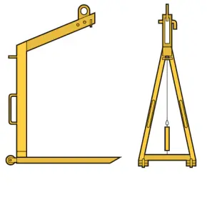 Pallgaffel med fasta gafflar