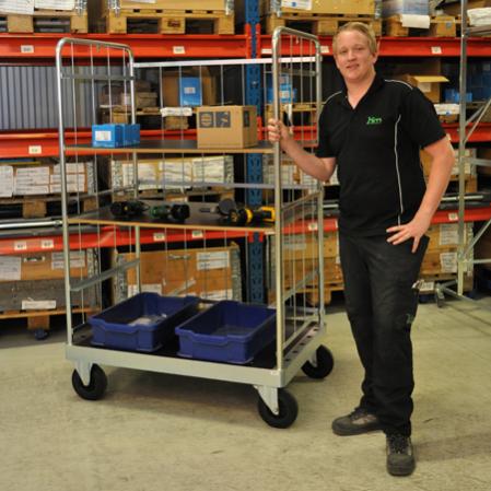 Hyllvagn med galler