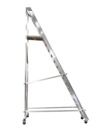 Fallbar trappstege i aluminium