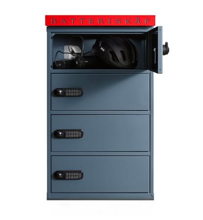 Laddskap for cykelbatteri