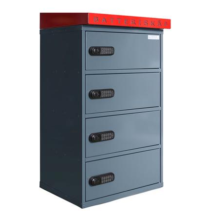 Laddskap for cykelbatteri