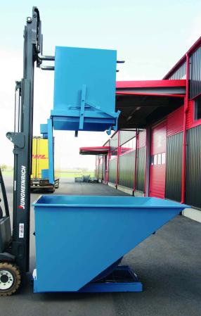 Bottentommande container 700L