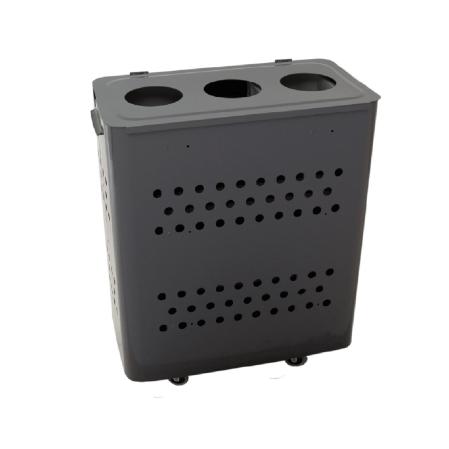 Avfallstunna med lock 3 inkasthal