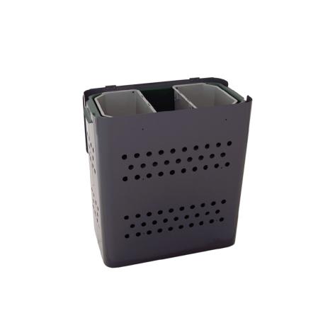 Avfallstunna med lock 3 inkasthal