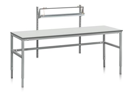 Packbord stallbart i hojd med manuellt justerbara ben