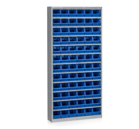 Backhylla med stallbara fotter och plastbackar