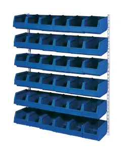 Vaggstall med plastbackar