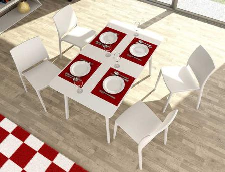 Lunchrumsstol stapelbar i plast