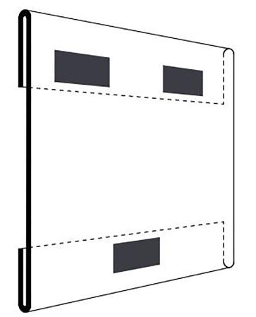 Magnetisk informationstavla liggande