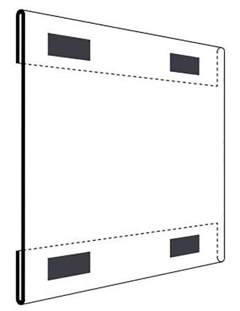 Magnetisk informationstavla liggande