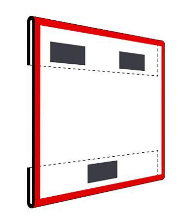 Magnetisk informationstavla staende