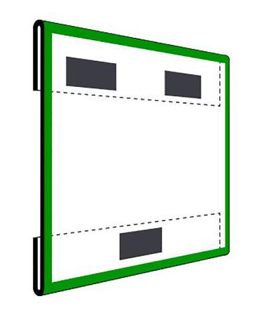 Magnetisk informationstavla liggande