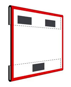 Magnetisk informationstavla liggande