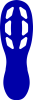 Golvmarkering symbol fot