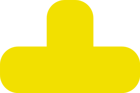 Golvmarkering symbol T-form