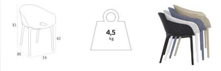 Lunchrumsstol stapelbar