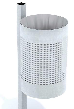 Papperskorg med vaggfaste