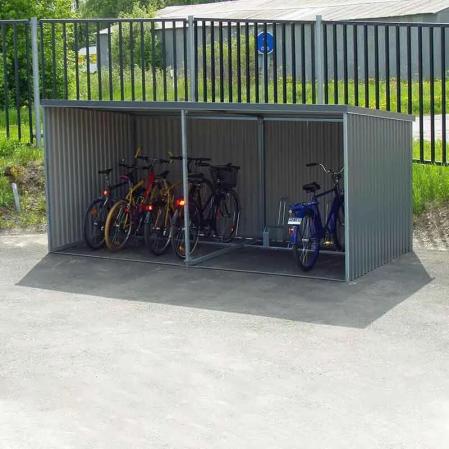 cykelstall komplett i plat
